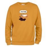 I'm Fine Baskılı Regular Sweatshirt