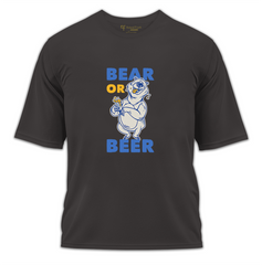 Bear or Beer Baskılı Oversize Tişört