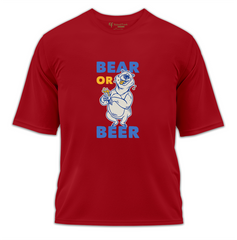 Bear or Beer Baskılı Oversize Tişört