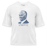 İzindeyiz Baskılı Oversize Tişört