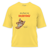 Beni Siz Delirttiniz Baskılı Oversize Tişört