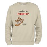 Beni Siz Delirttiniz Baskılı Regular Sweatshirt