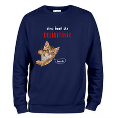 Beni Siz Delirttiniz Baskılı Regular Sweatshirt