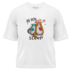 All You Need Baskılı Oversize Tişört