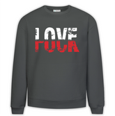 LoveFuck Baskılı Premium Oversize Sweatshirt