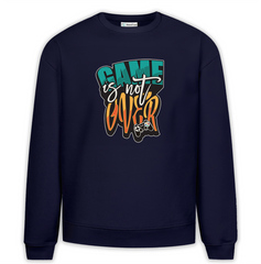 Game is Not Over Baskılı Premium Oversize Sweatshirt