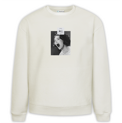 Silence Baskılı Premium Oversize Sweatshirt