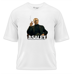 Asalet Baskılı Oversize Tişört