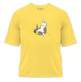 Drunk Cat Baskılı Oversize Tişört