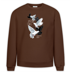 Freedom Baskılı Premium Oversize Sweatshirt