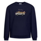 Holiday Baskılı Premium Oversize Sweatshirt