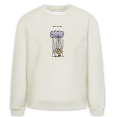 Not My Day Baskılı Premium Oversize Sweatshirt