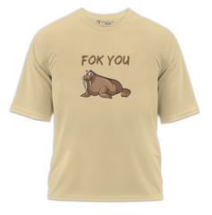 Fok You Baskılı Oversize Tişört