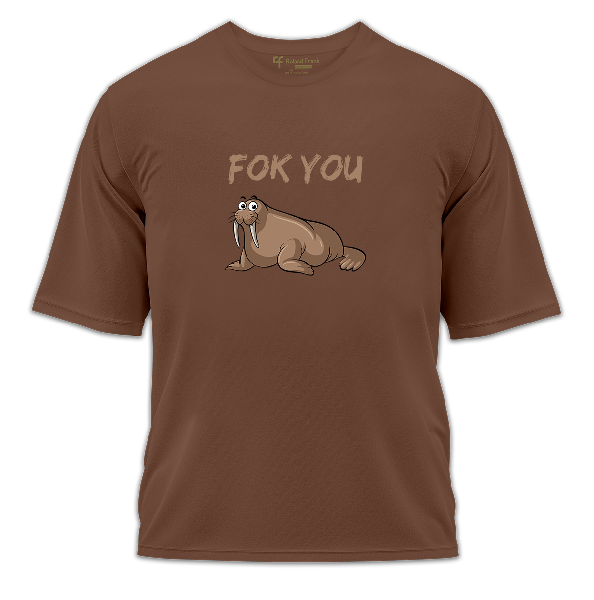 Fok You Baskılı Oversize Tişört