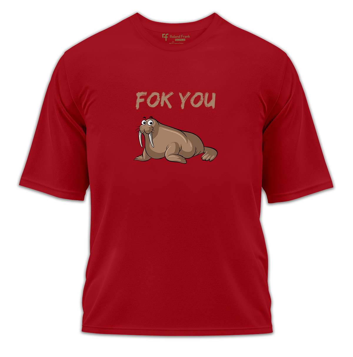 Fok You Baskılı Oversize Tişört