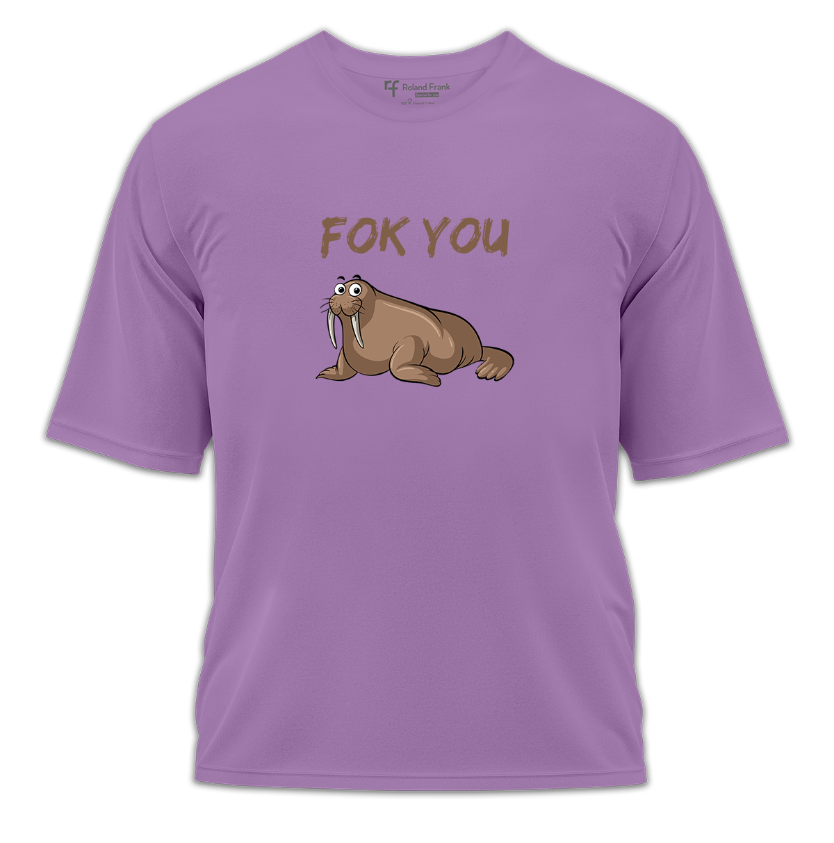 Fok You Baskılı Oversize Tişört