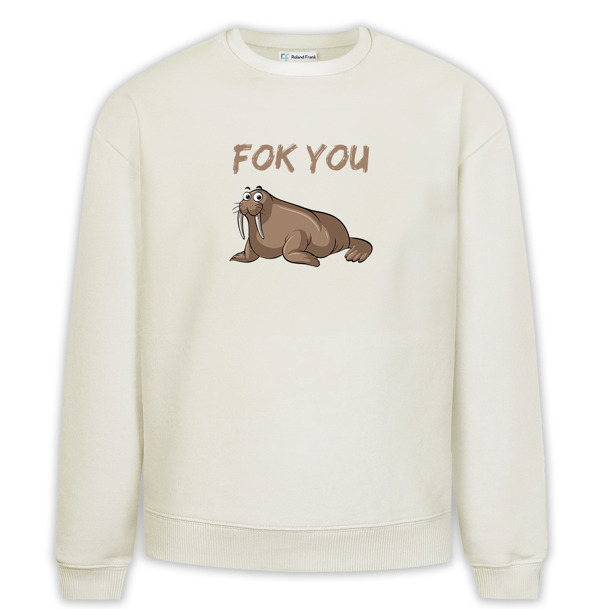 Fok You Baskılı Premium Oversize Sweatshirt