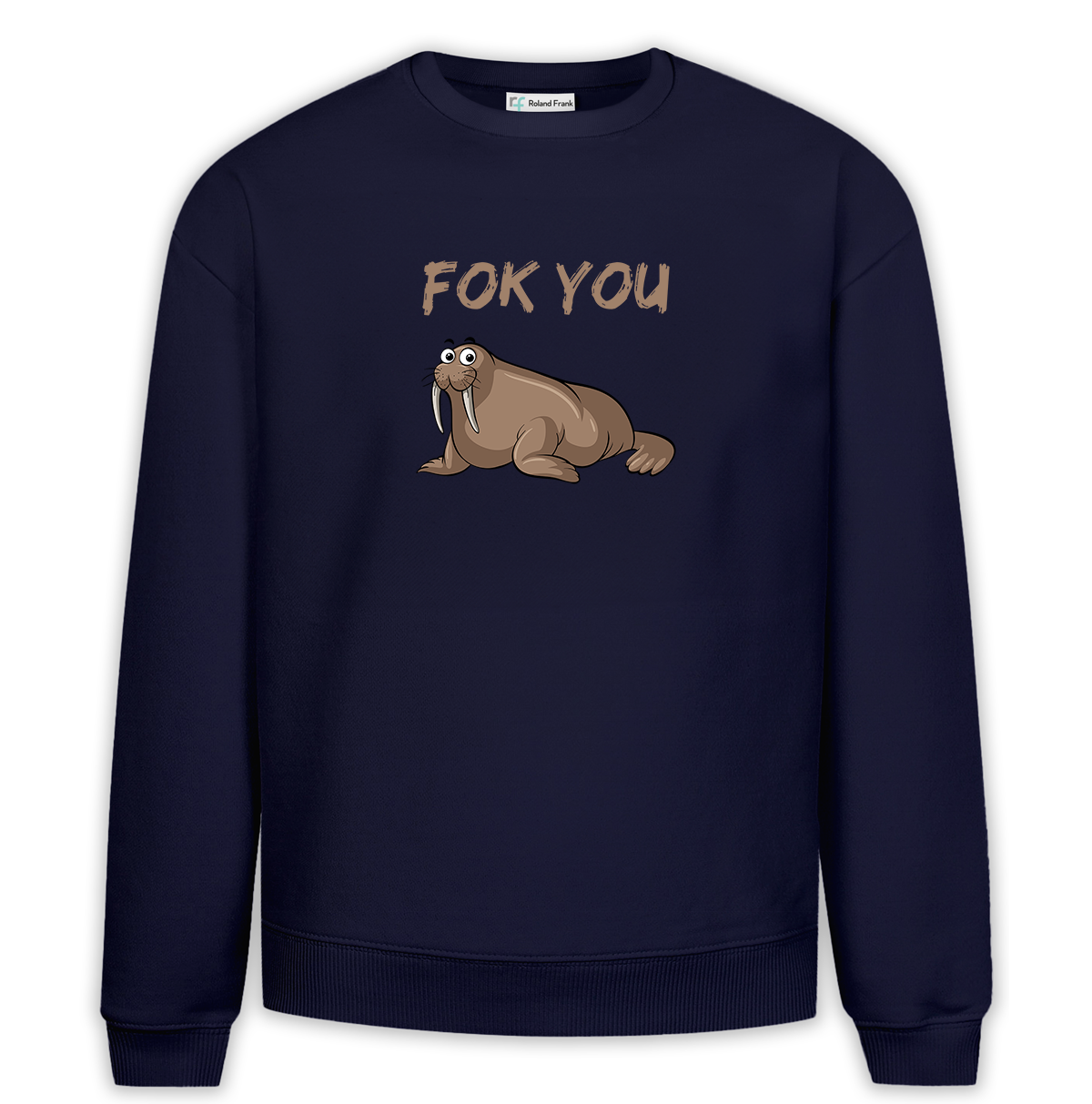 Fok You Baskılı Premium Oversize Sweatshirt