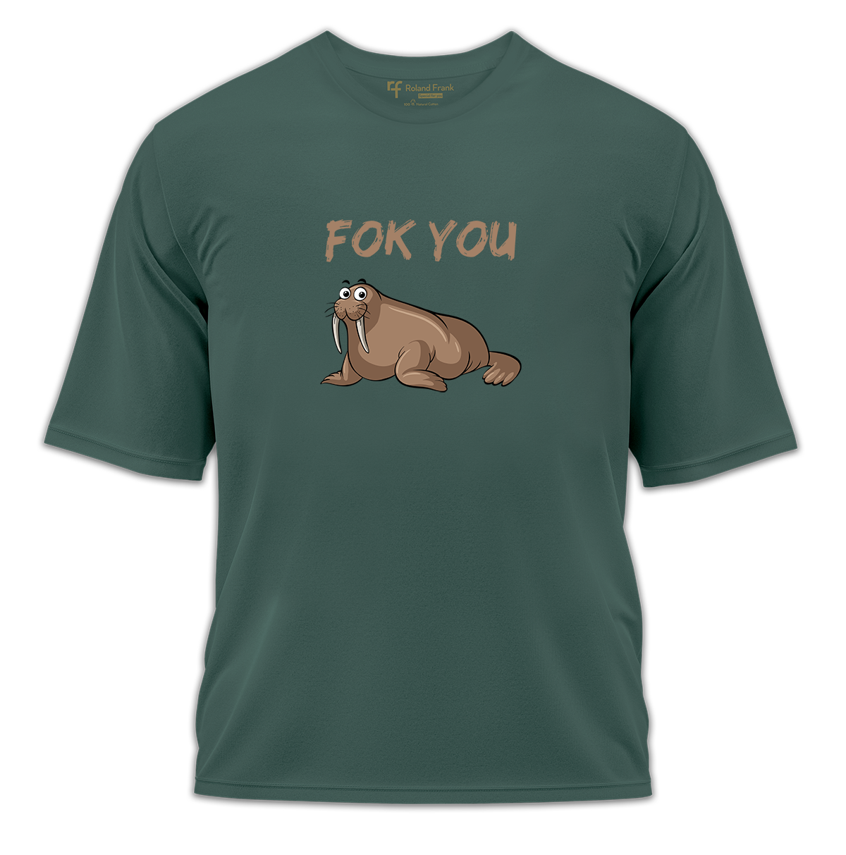 Fok You Baskılı Oversize Tişört
