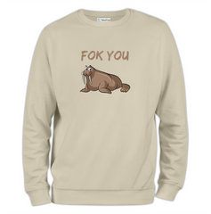 Fok You Baskılı Regular Sweatshirt