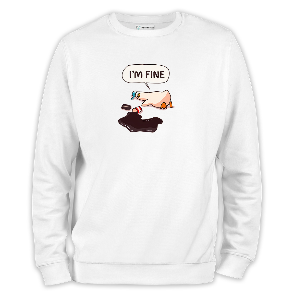 I'm Fine Baskılı Regular Sweatshirt