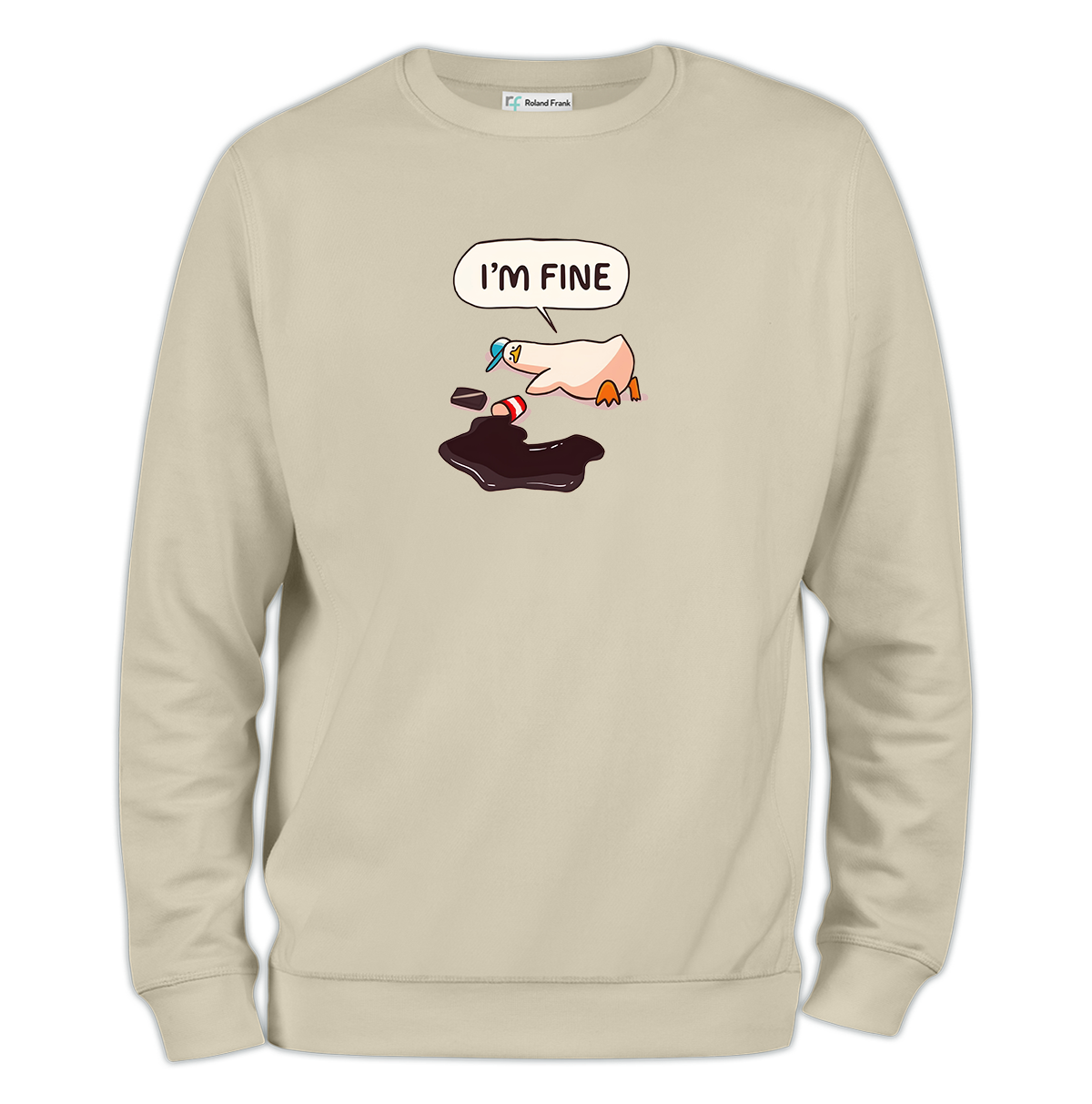 I'm Fine Baskılı Regular Sweatshirt