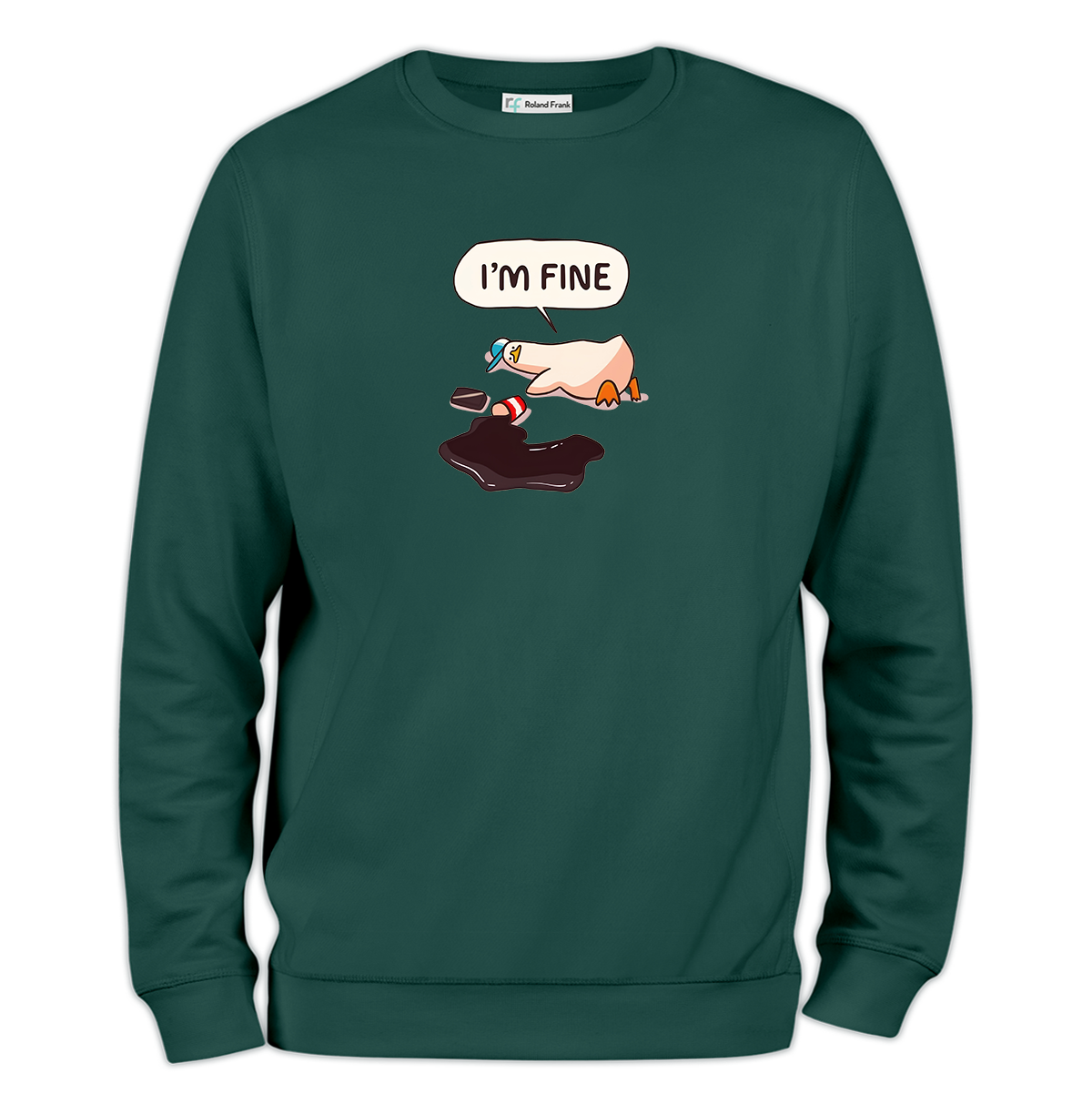 I'm Fine Baskılı Regular Sweatshirt