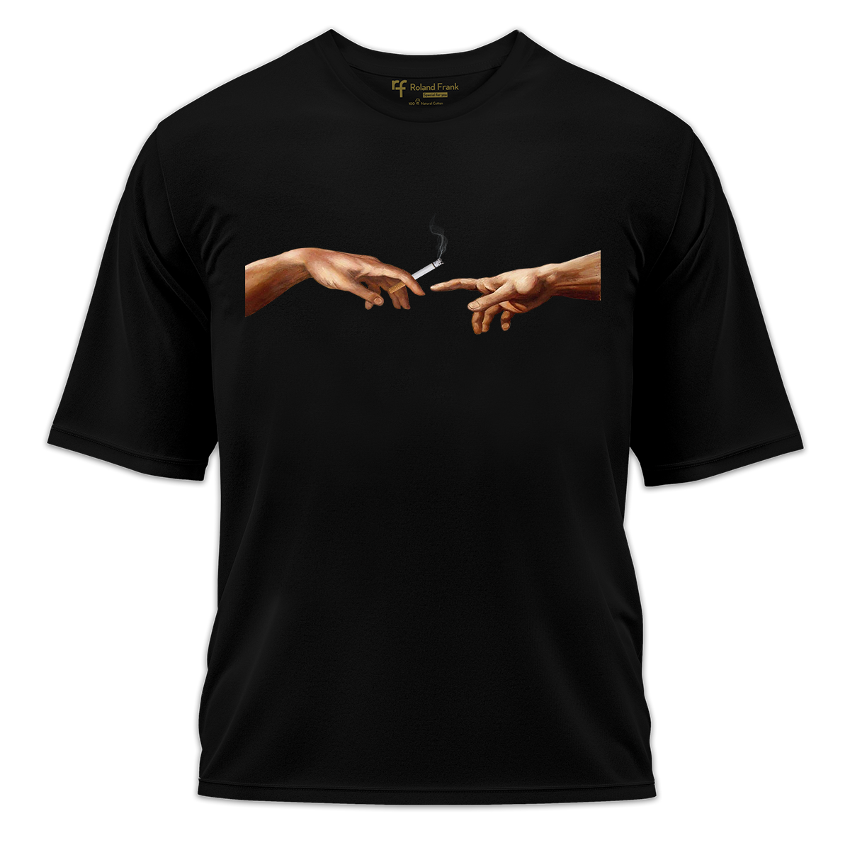 Zeus Smoke Baskılı Oversize Tişört