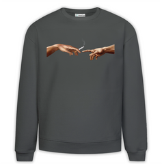 Zeus Smoke Baskılı Premium Oversize Sweatshirt