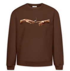 Zeus Smoke Baskılı Premium Oversize Sweatshirt