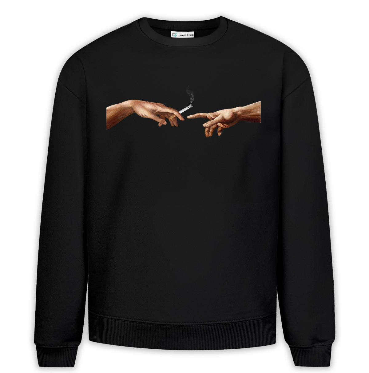 Zeus Smoke Baskılı Premium Oversize Sweatshirt