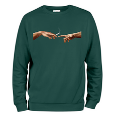 Zeus Smoke Baskılı Regular Sweatshirt