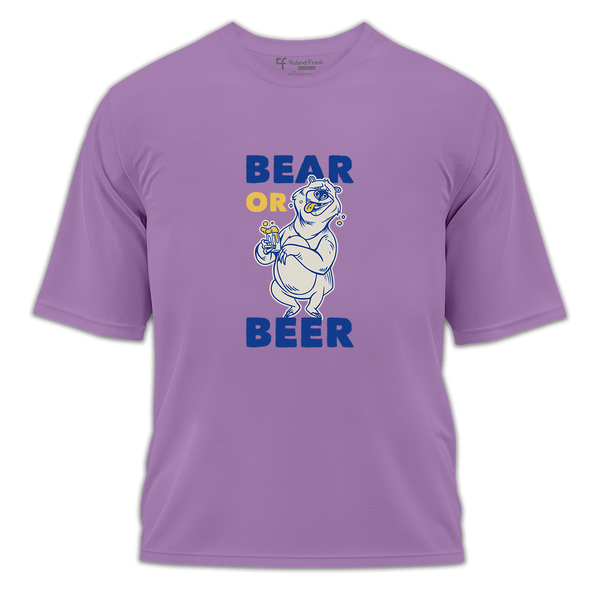 Bear or Beer Baskılı Oversize Tişört