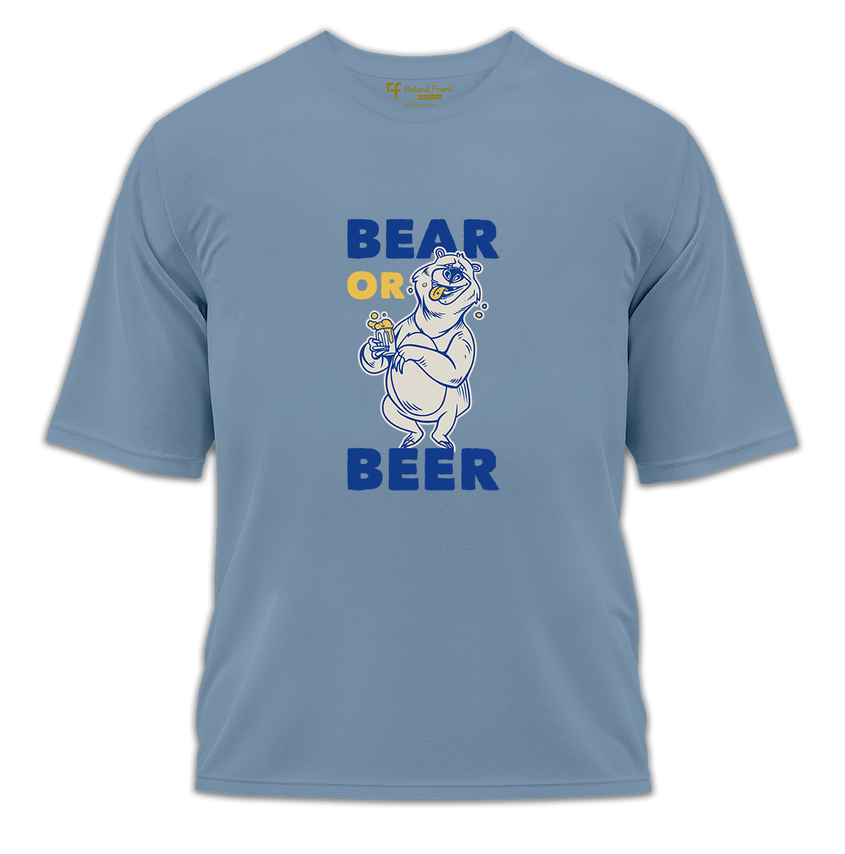 Bear or Beer Baskılı Oversize Tişört