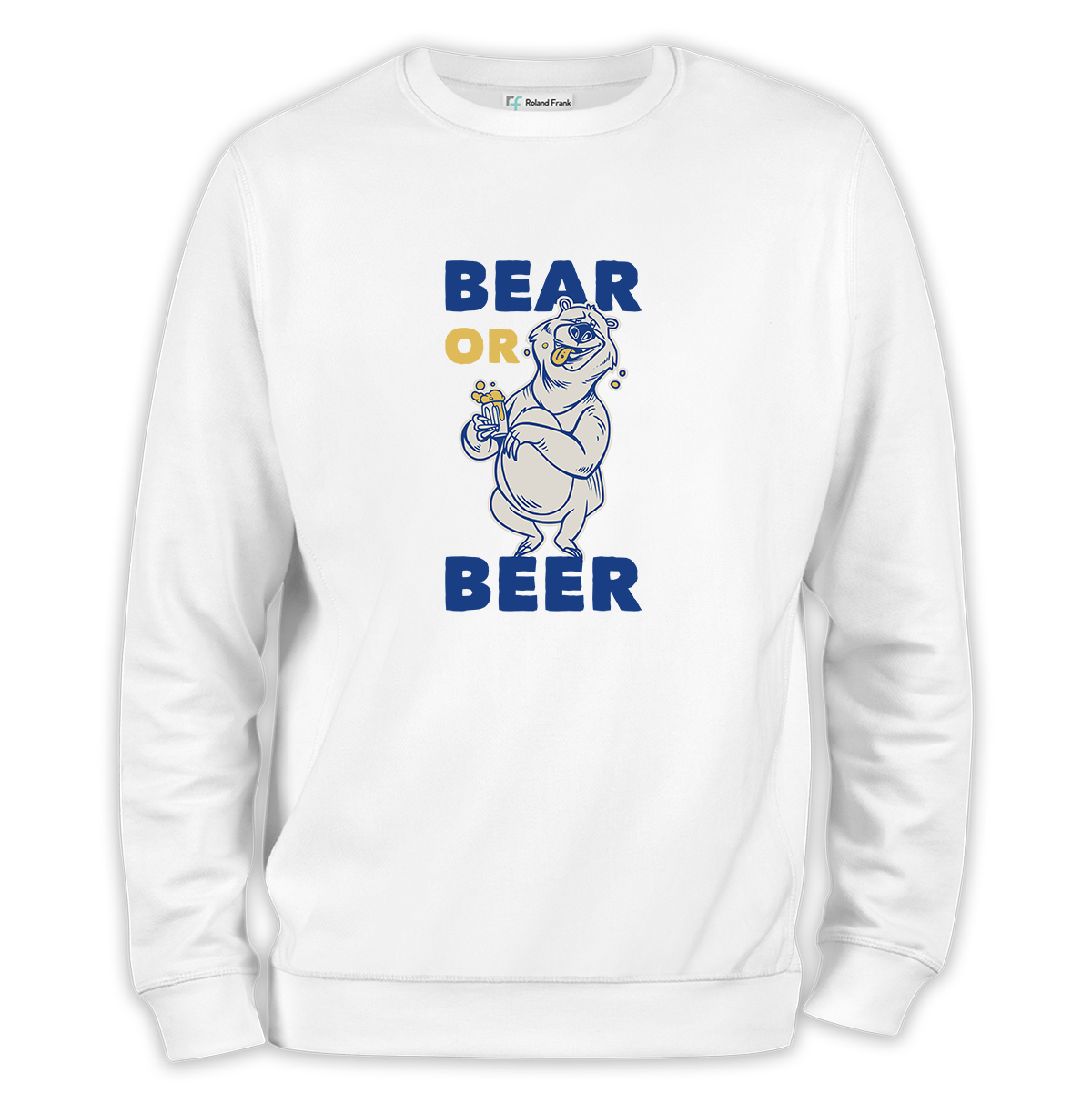 Bear or Beer Baskılı Regular Sweatshirt