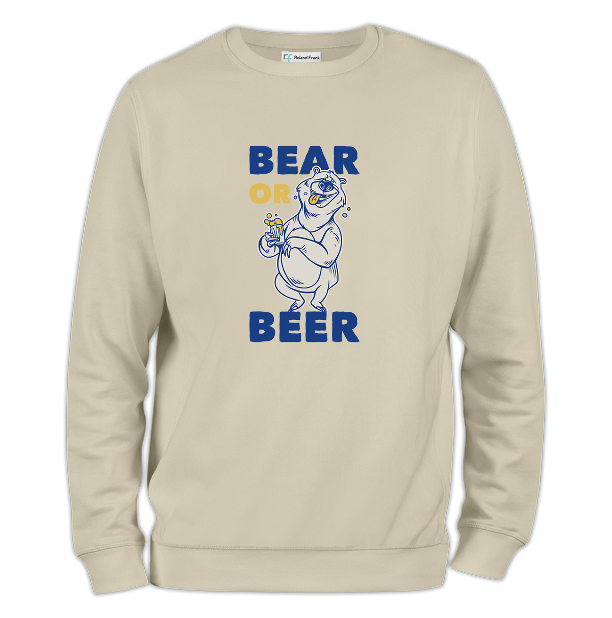 Bear or Beer Baskılı Regular Sweatshirt