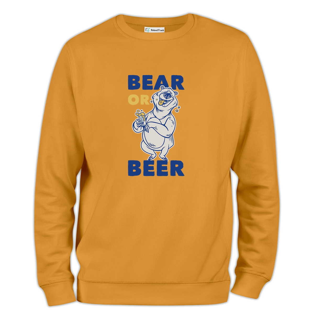 Bear or Beer Baskılı Regular Sweatshirt
