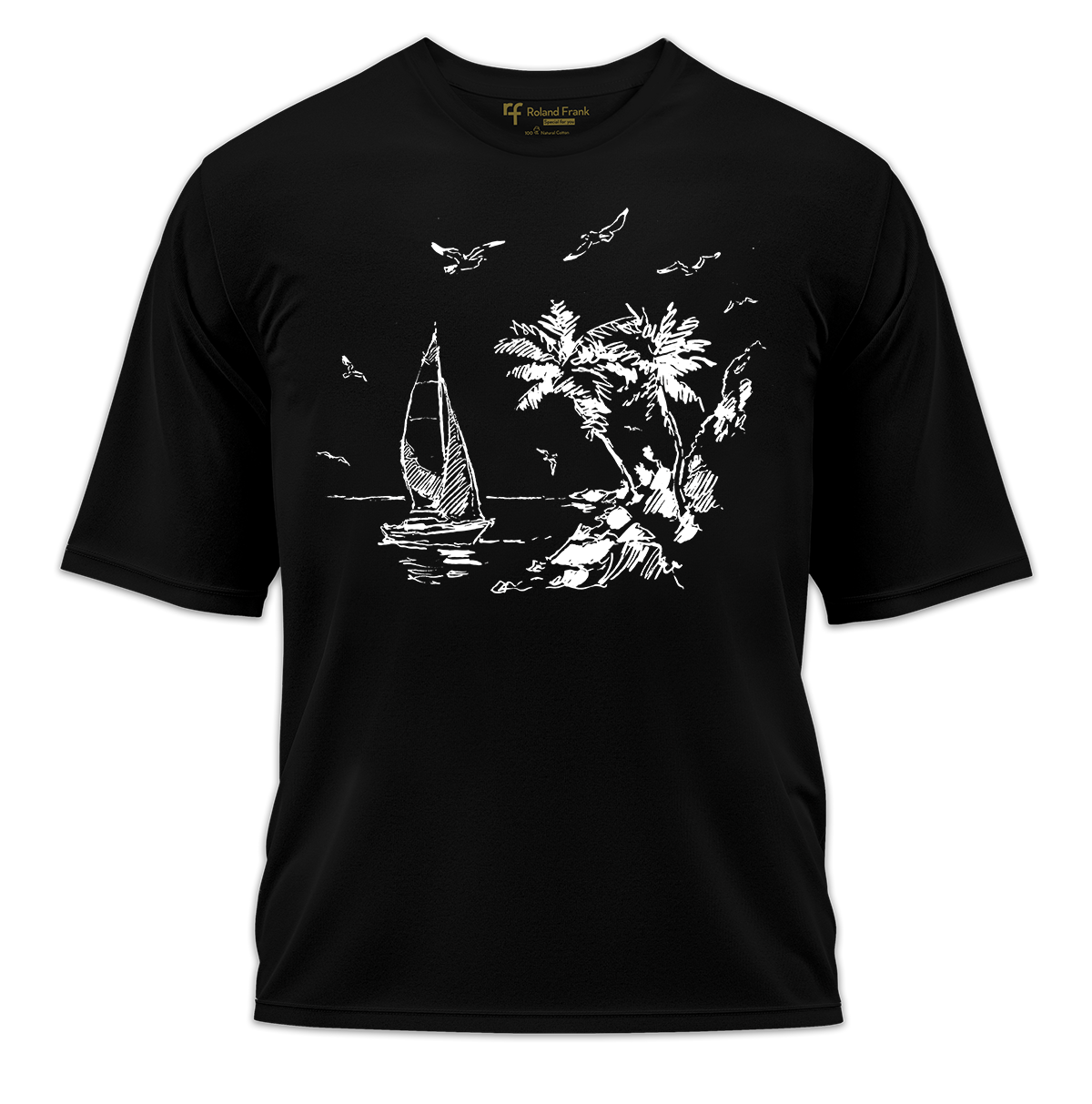 Peace Baskılı Oversize Tişört