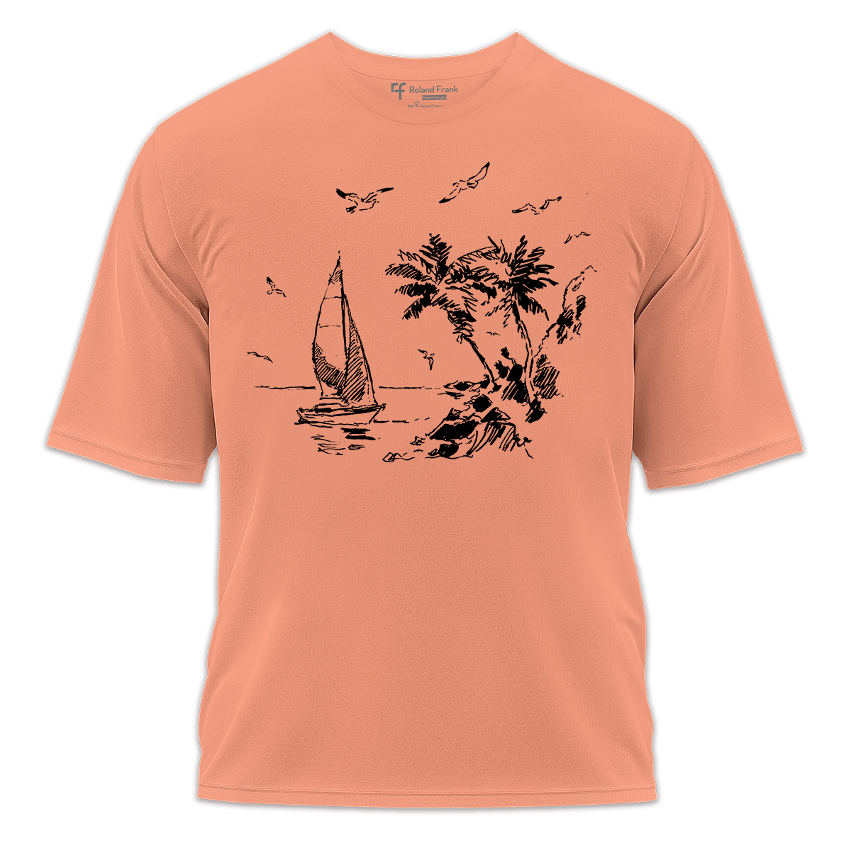 Peace Baskılı Oversize Tişört