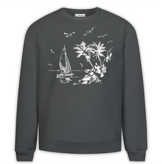 Peace Baskılı Premium Oversize Sweatshirt