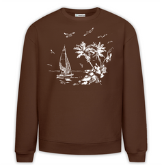 Peace Baskılı Premium Oversize Sweatshirt