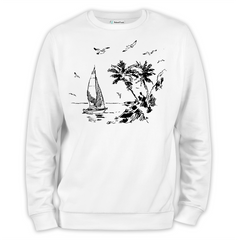 Peace Baskılı Regular Sweatshirt