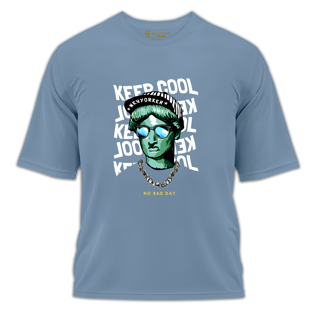 Newyorker Baskılı Oversize Tişört