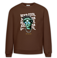 Newyorker Baskılı Premium Oversize Sweatshirt