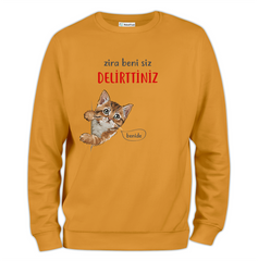 Beni Siz Delirttiniz Baskılı Regular Sweatshirt