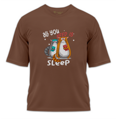 All You Need Baskılı Oversize Tişört