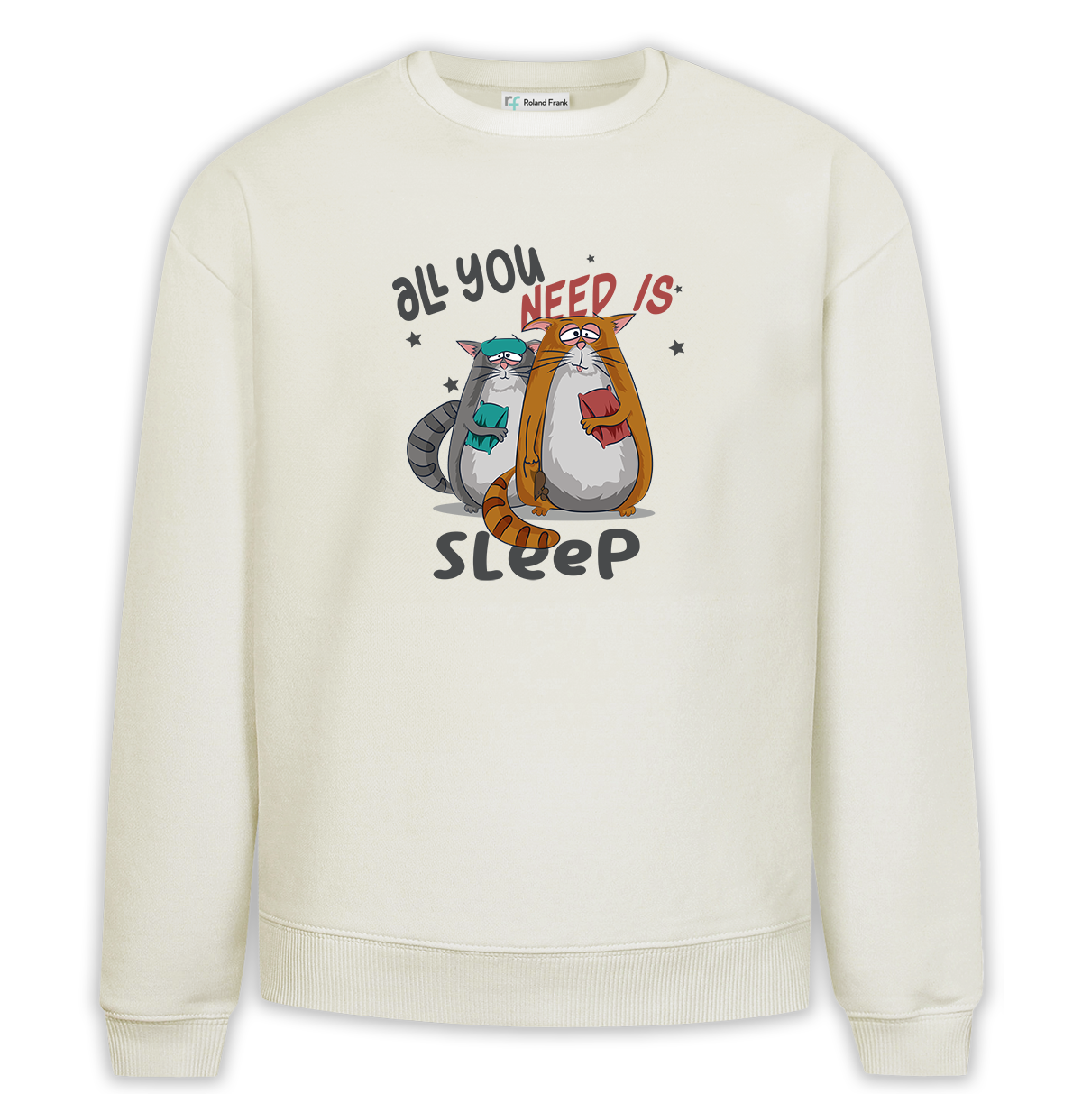 All You Need Baskılı Premium Oversize Sweatshirt