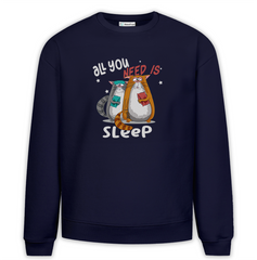 All You Need Baskılı Premium Oversize Sweatshirt