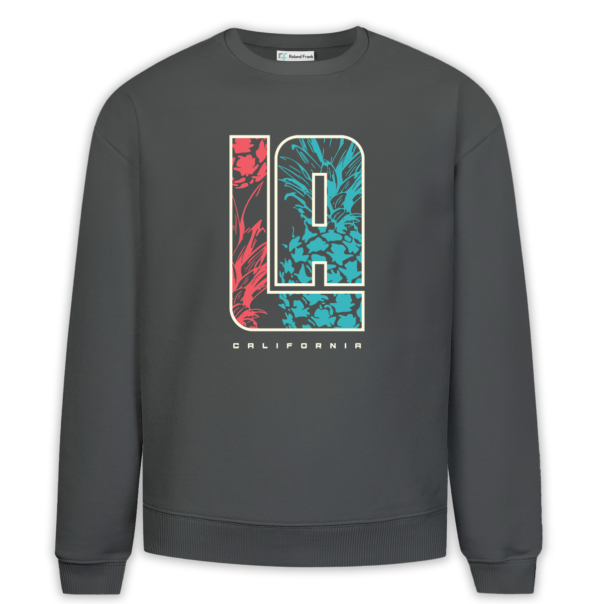 LA California Baskılı Premium Oversize Sweatshirt