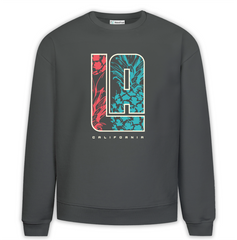 LA California Baskılı Premium Oversize Sweatshirt